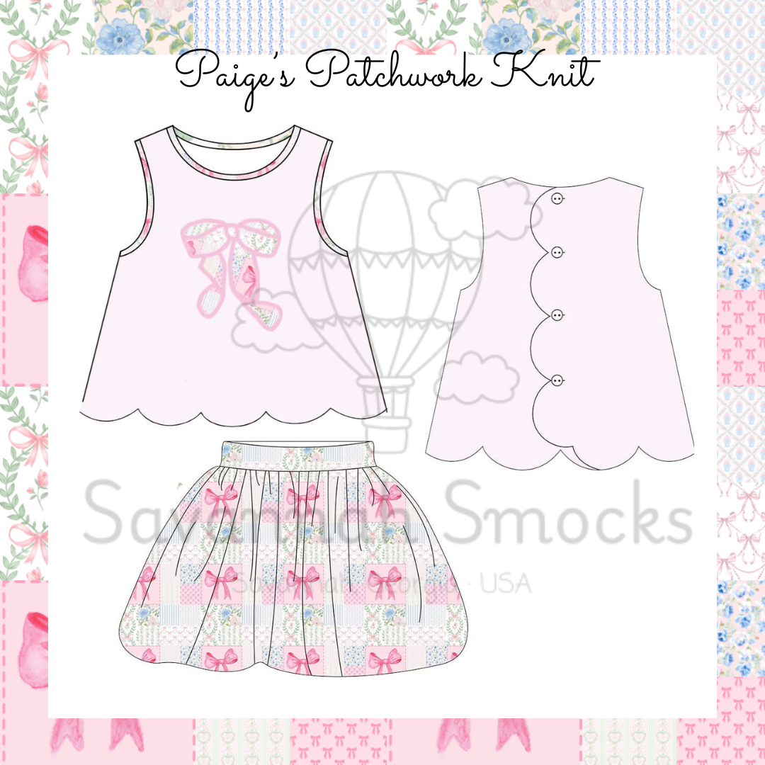 RTS Paige's Patchwork Skirt Set