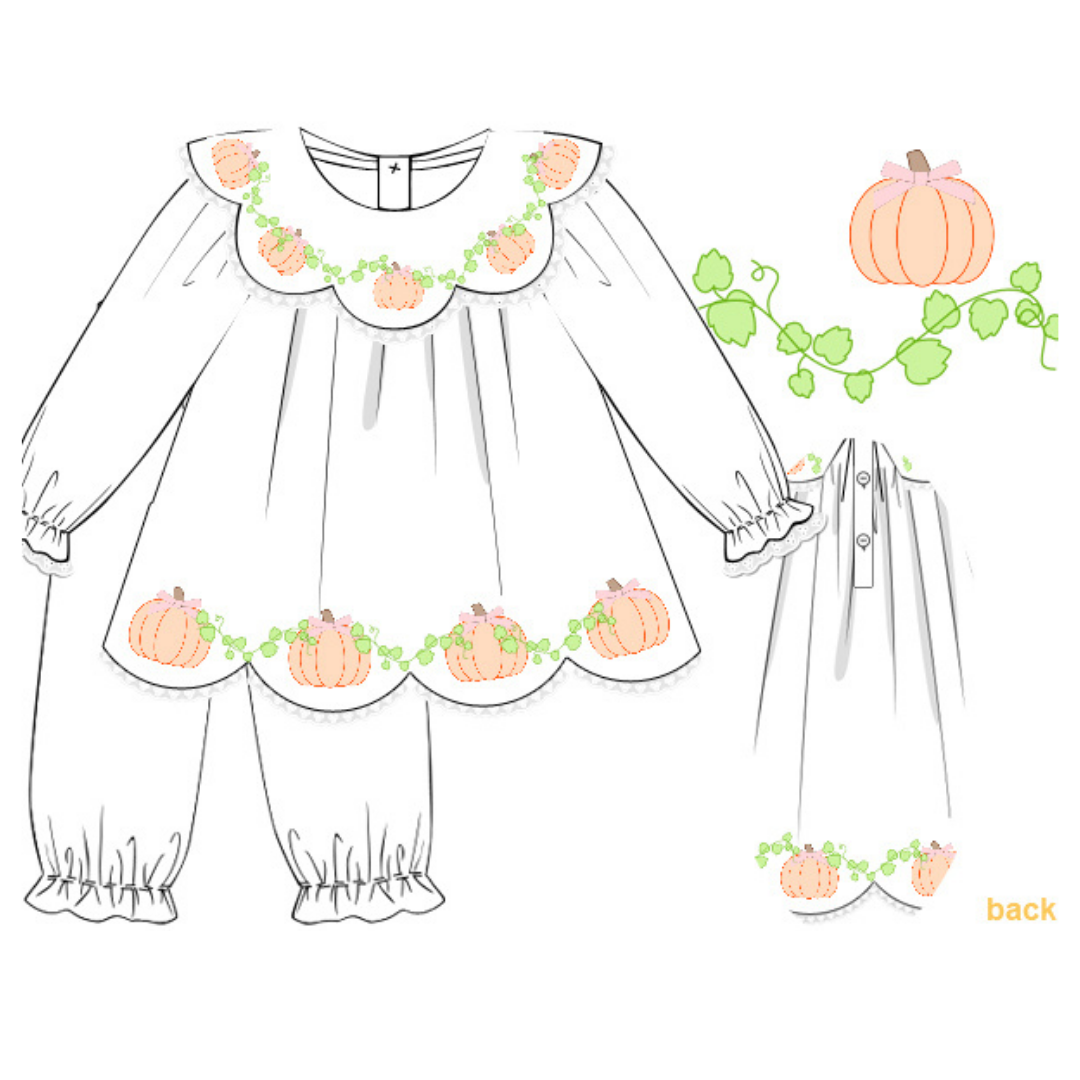 RTS LONG SLEEVE Shadow Pumpkins Pant Set