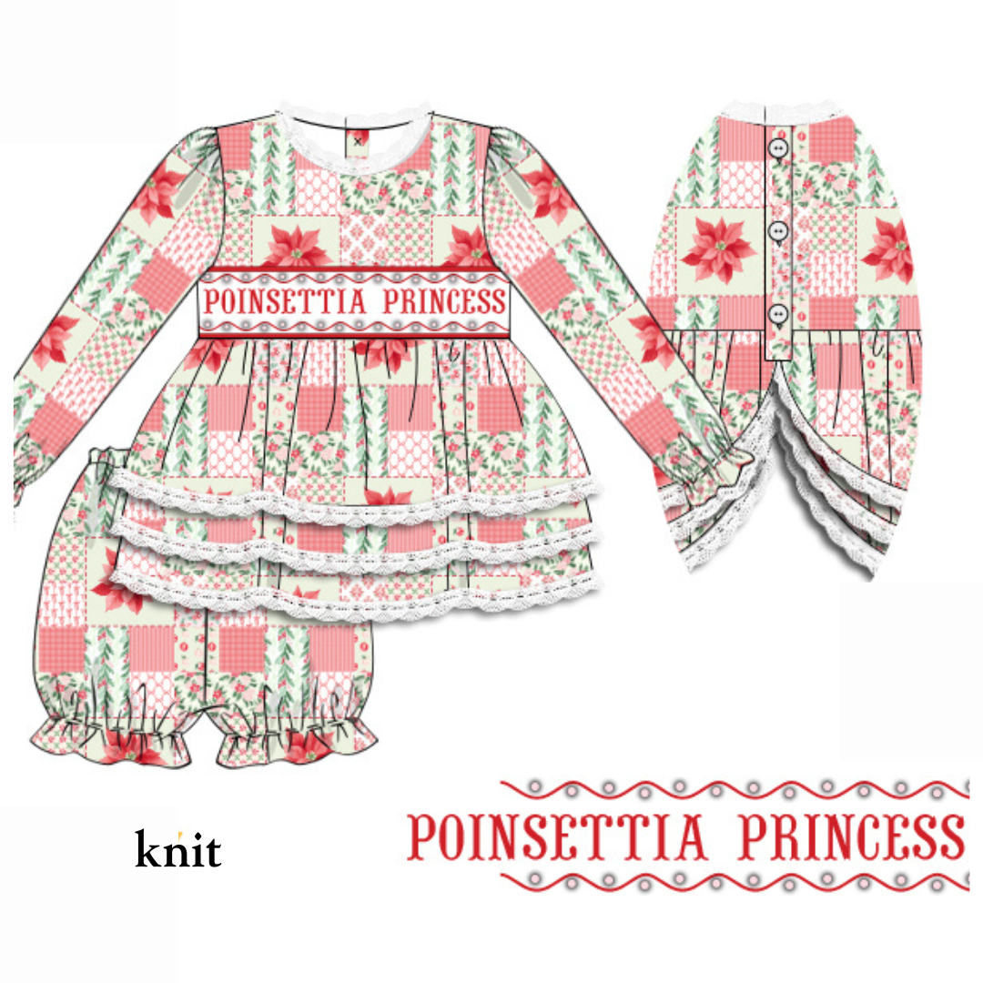 PO38: Poinsettia Princess Bloomer Set (October TAT)