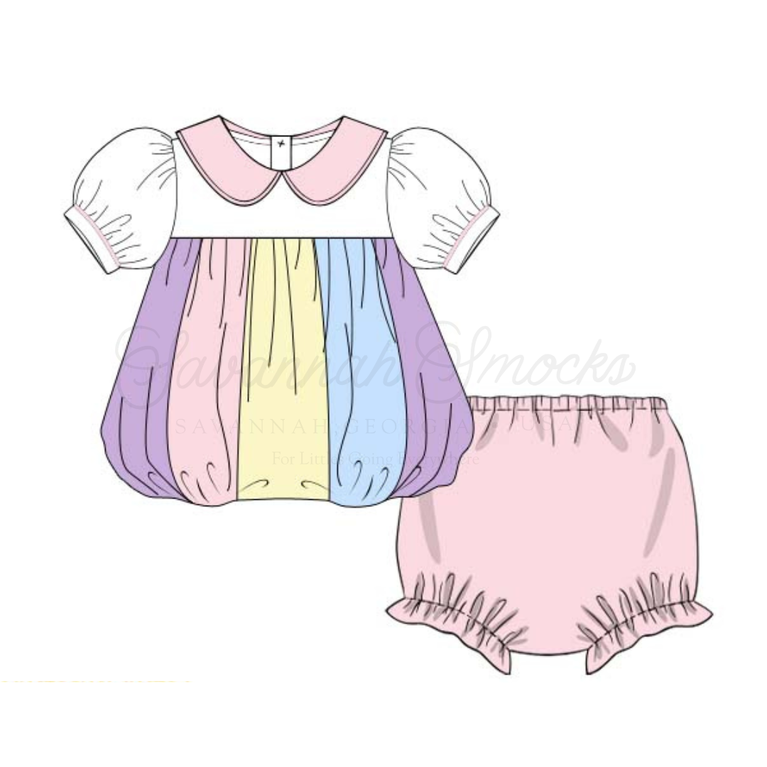 RTS Multi-Colored Hot Air Balloon Diaper Set