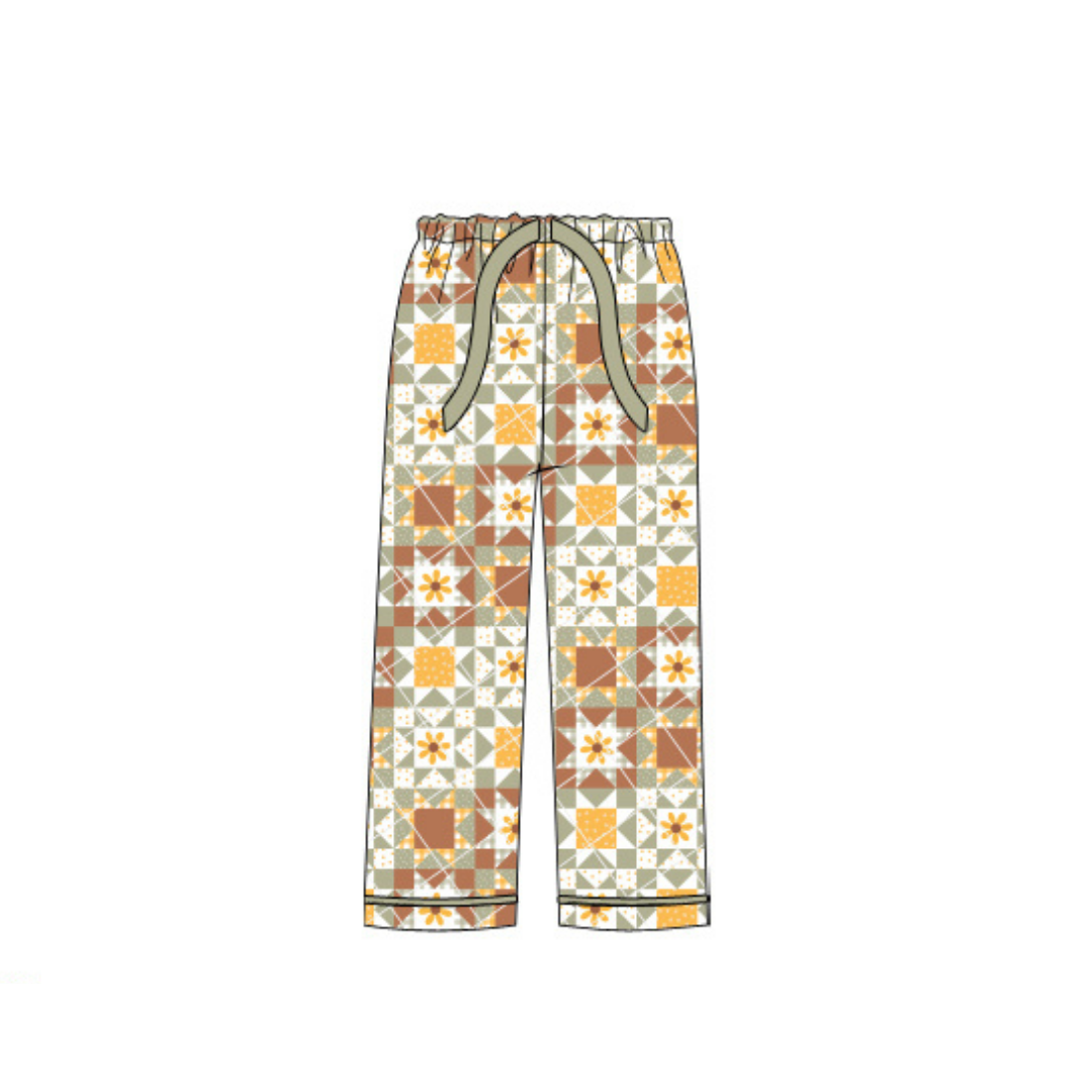 RTS Green Quilted Mom Pant
