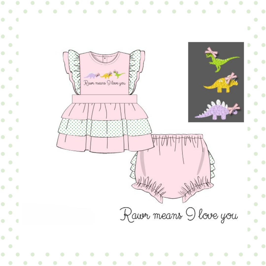 RTS Dinosaur Diaper Set