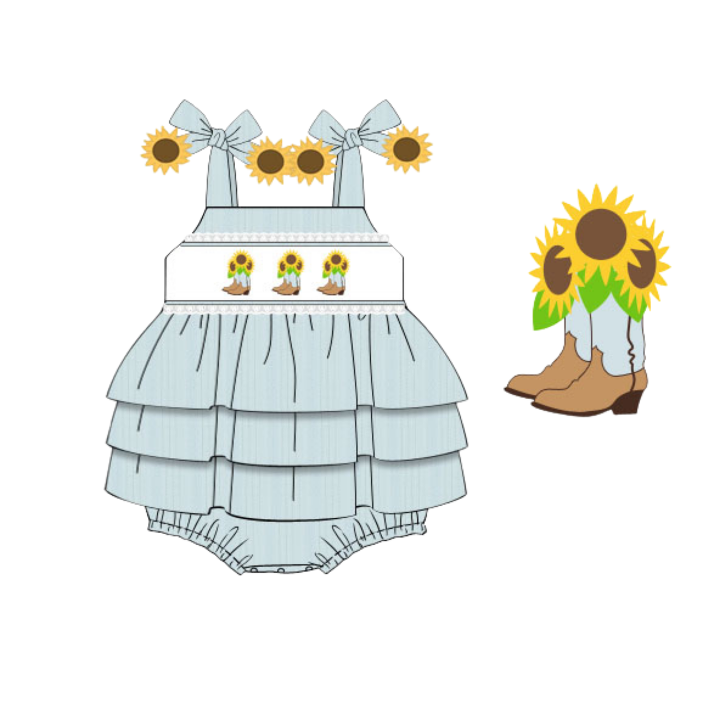 PO28: Sunflower Linens Skirted Bubble (July TAT)