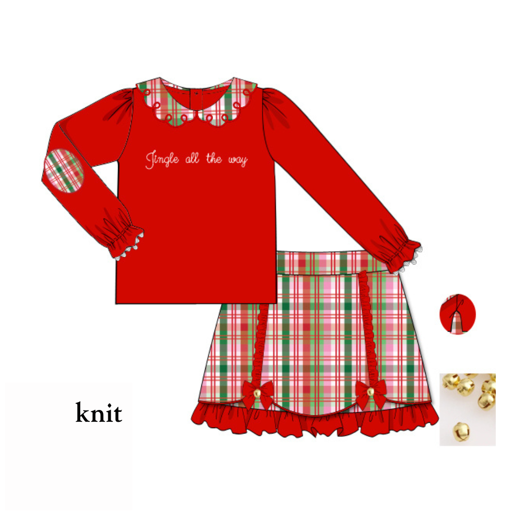 PO38: Jingle All The Way Skort Set (October TAT)