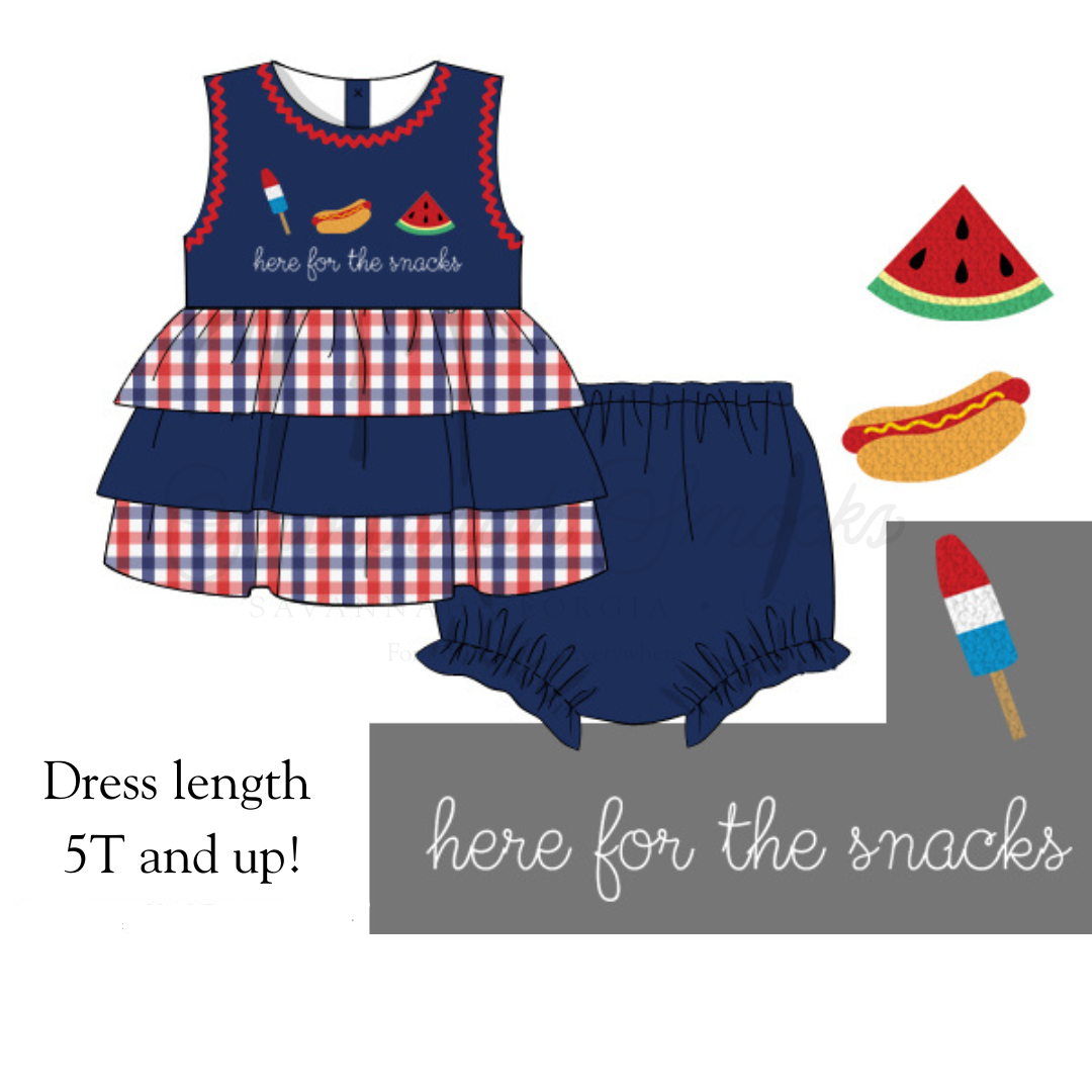 RTS Here for the Snacks Diaper Set