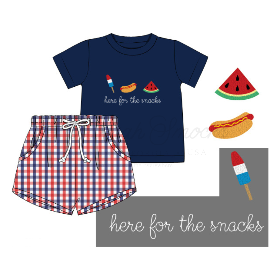RTS Here for the Snacks Boys Short Set
