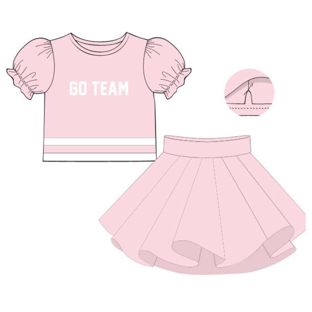 RTS Cheerleading Pink Skort Set BLANK