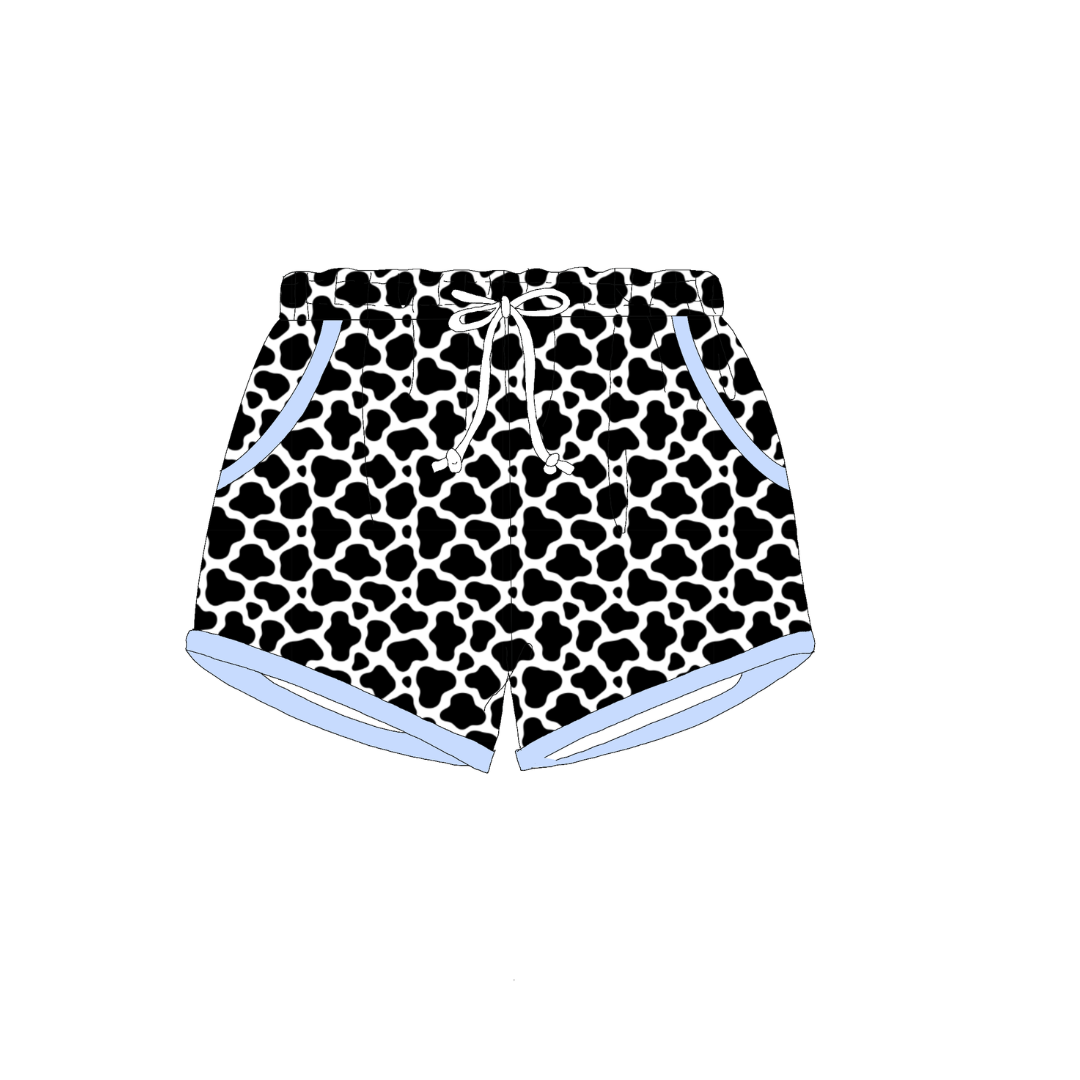 RTS BOYS SHORT ONLY Cow Print