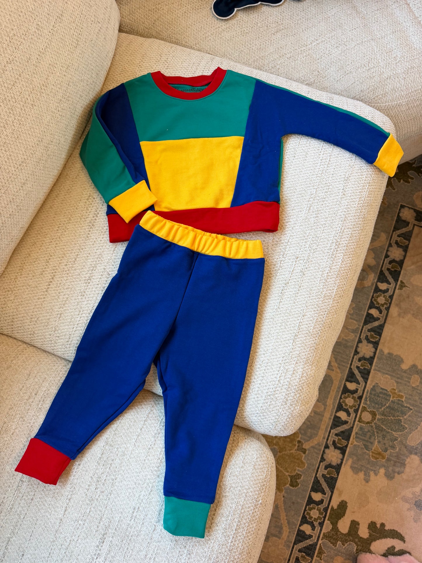 RTS Boys 90's Color Block Pant Set