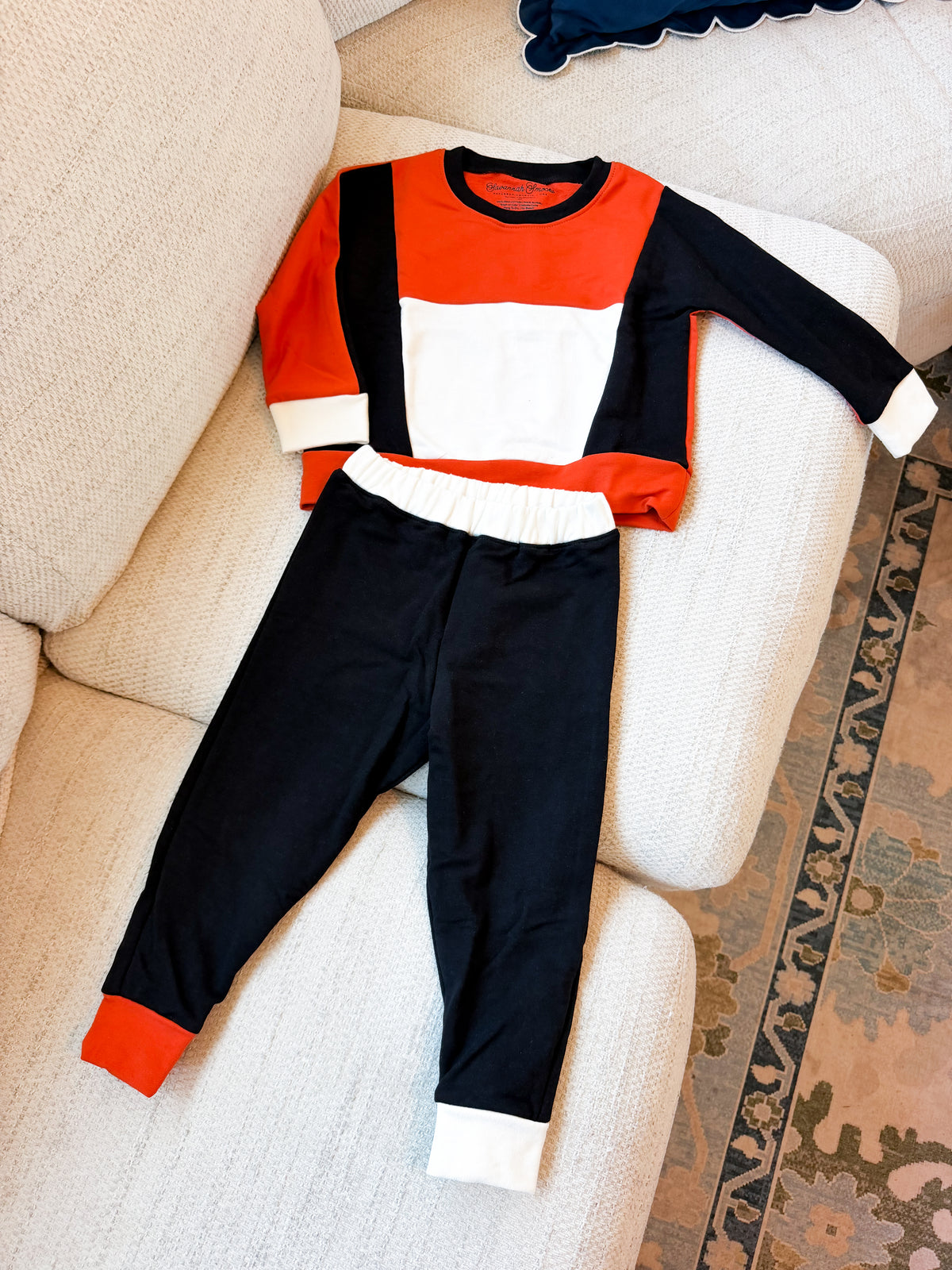 RTS Boys Fall Color Block Pant Set