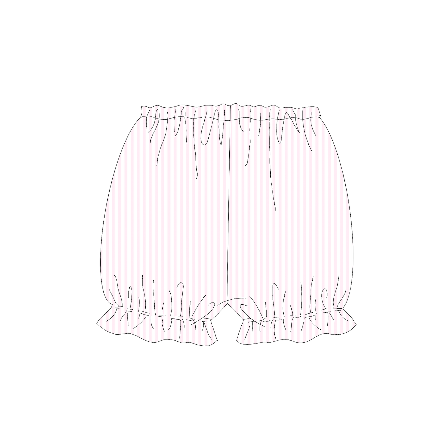 RTS BLOOMER ONLY Pink Stripe