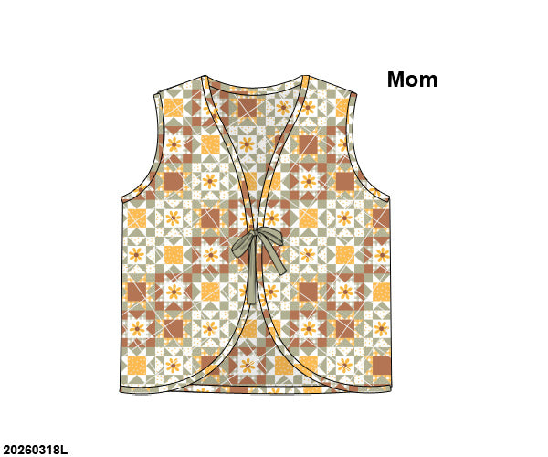 RTS Green Quilted Mom Vest