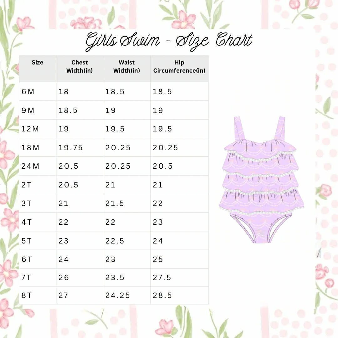 RTS Girls Pink Bow Swim One Piece