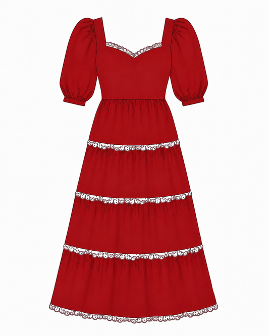 PO37: Red Velvet Mom Dress (October TAT)