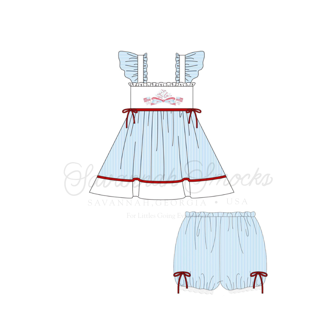 RTS Wavin' Flag Bloomer Set