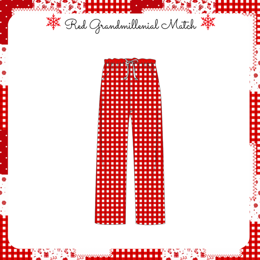 RTS Gingham Grandmillenial Dad Pant