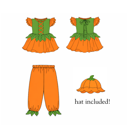 RTS Pumpkin Fairy Pant Set HAT INCLUDED!