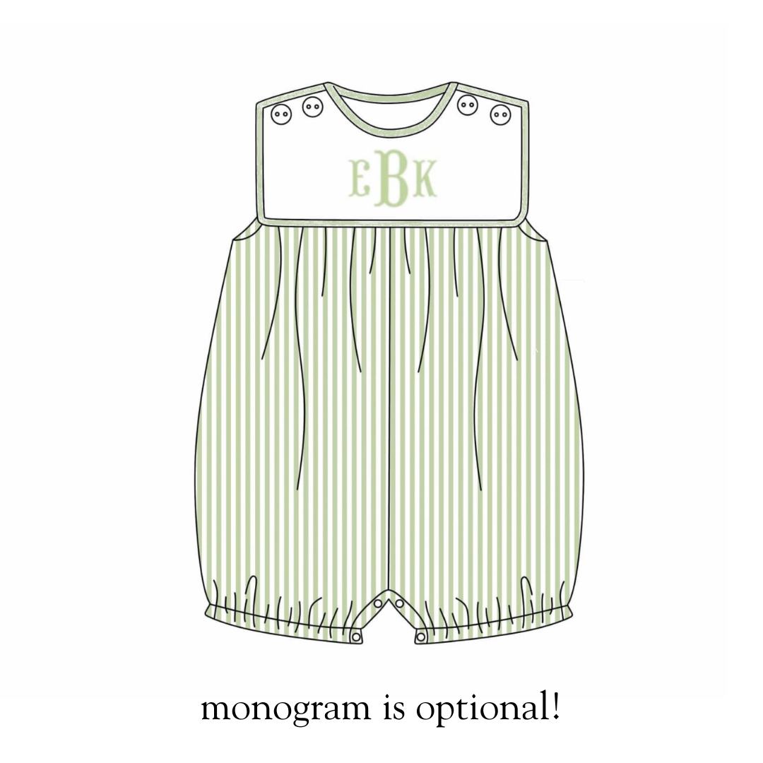 RTS Sage Stripe Boys Bubble BLANK