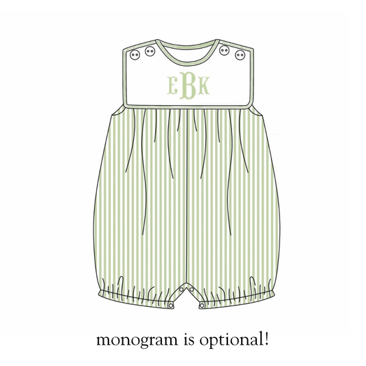 RTS Sage Stripe Boys Bubble BLANK