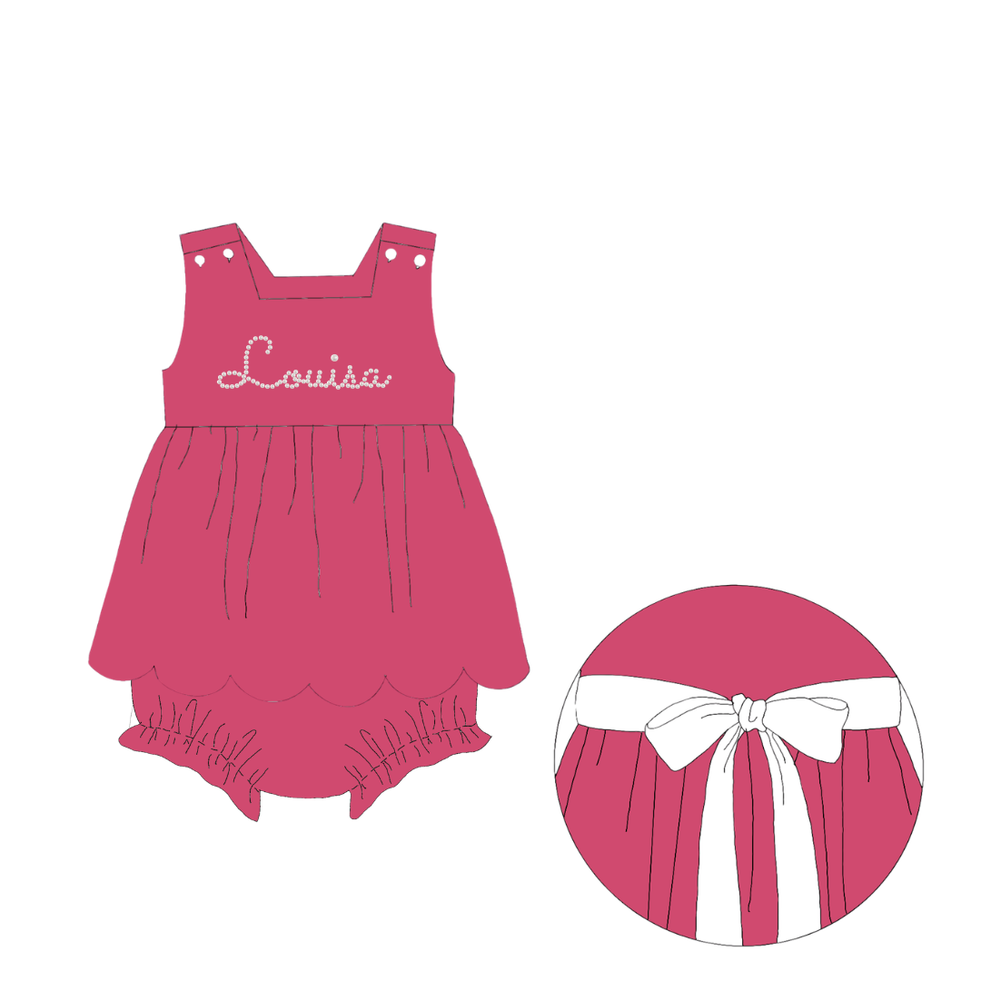 RTS Hot Pink Pearl Skirted Bubble