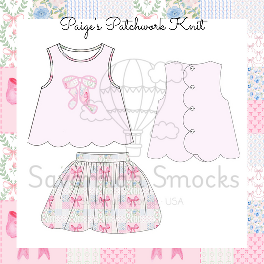 RTS Paige's Patchwork Skirt Set
