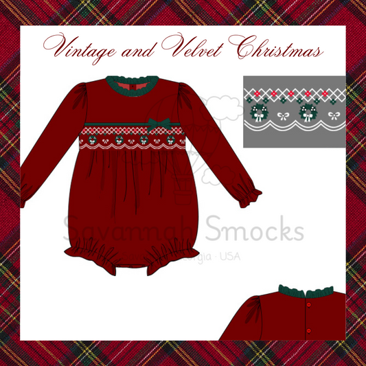 RTS Vintage and Velvet Girls Bubble