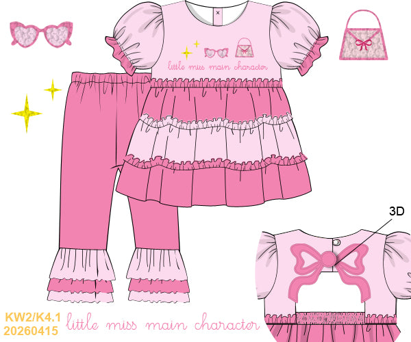 RTS Main Character Ruffle Legging Set