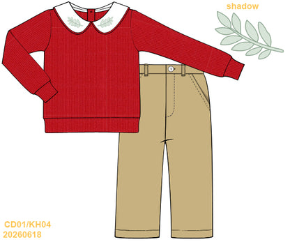 PO38: Boys Sweater & Khaki Set (October TAT)