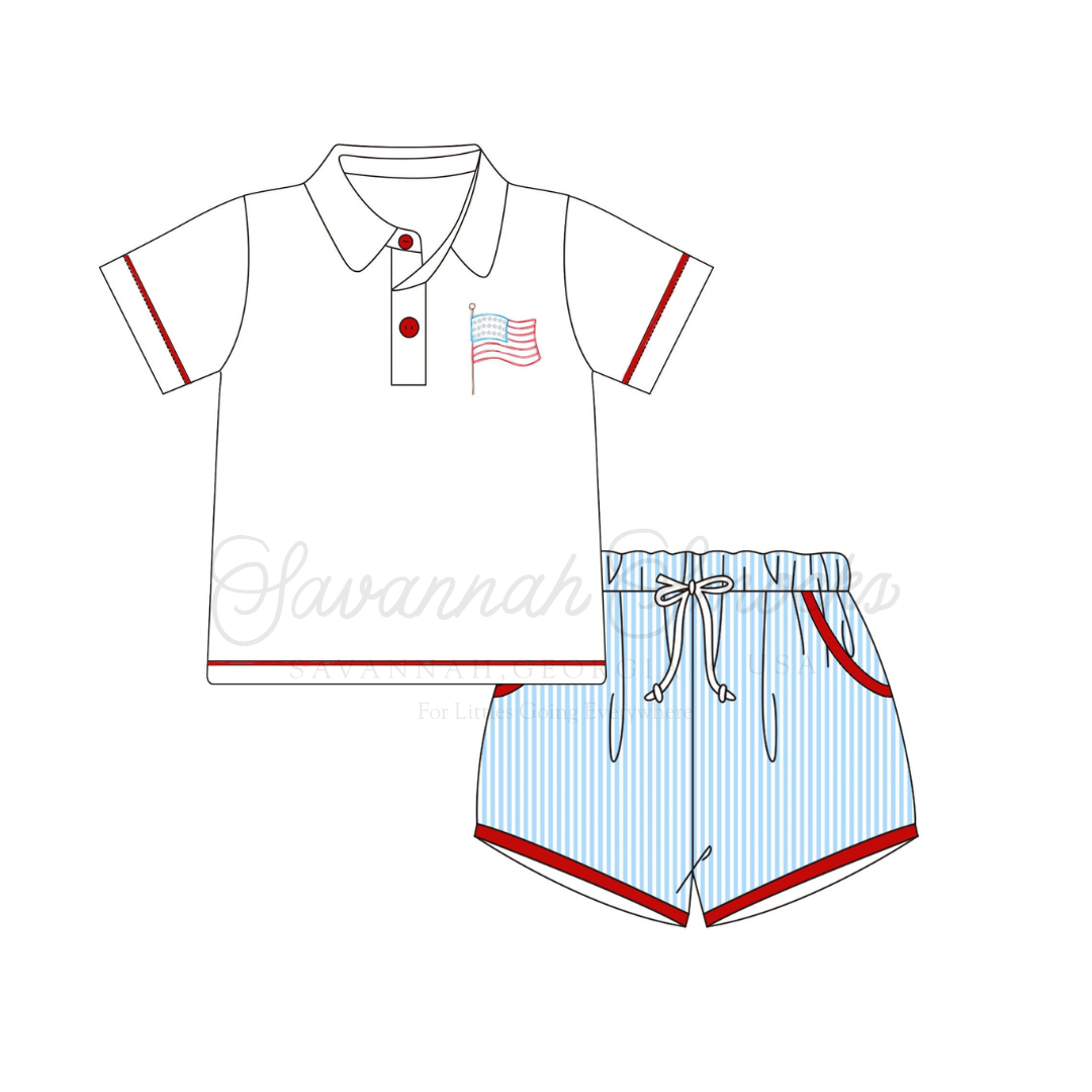 RTS Wavin' Flag Boys Short Set