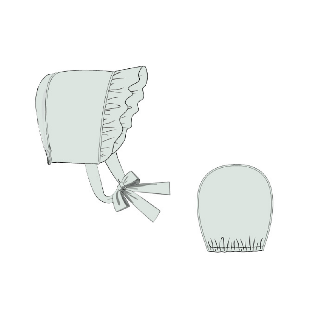 RTS Sage Ruffle Bonnet