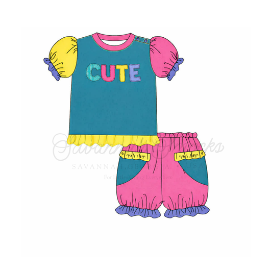 RTS CUTE Retro Bloomer Set