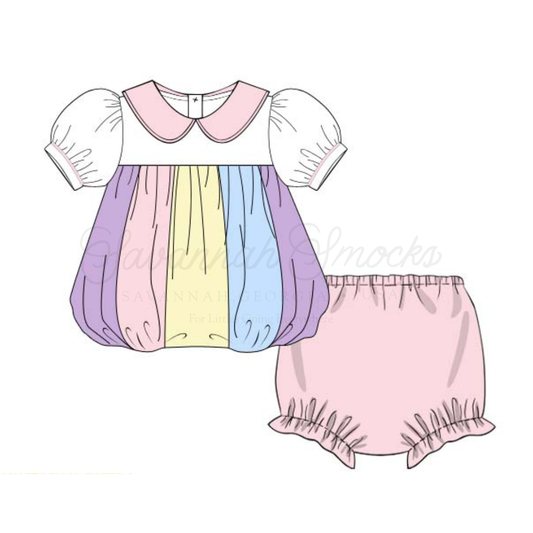 RTS Multi-Colored Hot Air Balloon Diaper Set