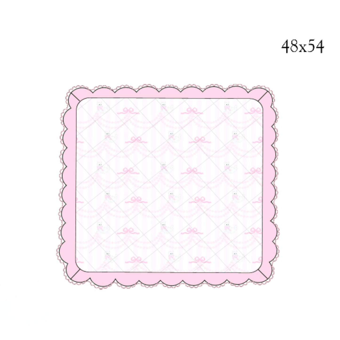 RTS Pearl the Cat Quilted Blanket