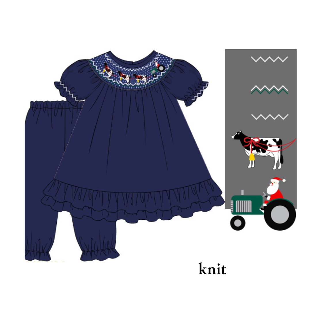 PO38: Tractor Santa Pant Set (October TAT)