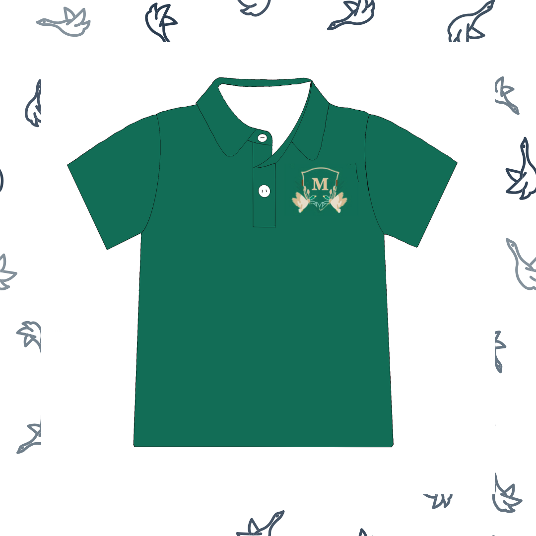 RTS Boys BLANK Letter Embroidery Polo