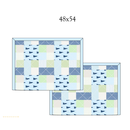 RTS Boyhood Patchwork Quilted Blanket