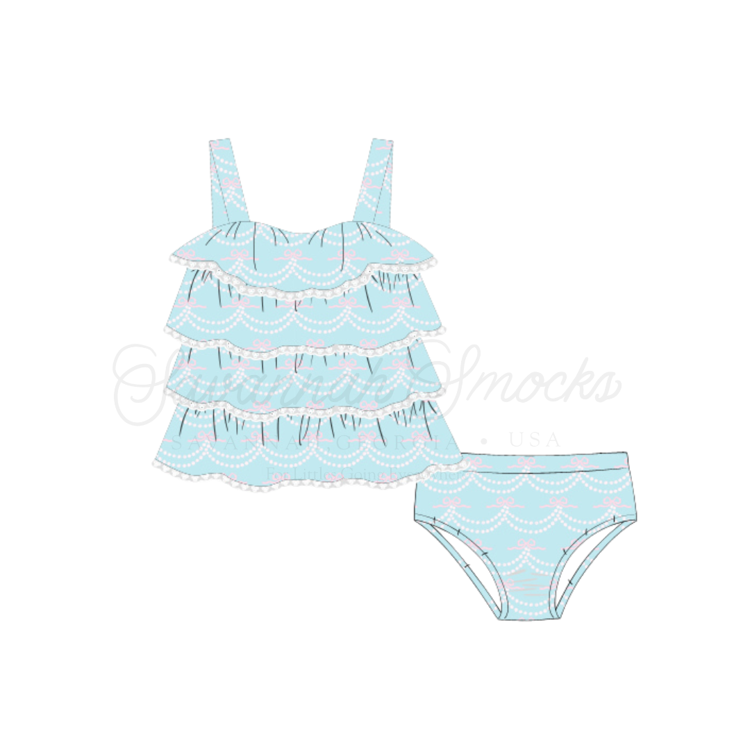 RTS Girls Little Blue Swim Two Piece
