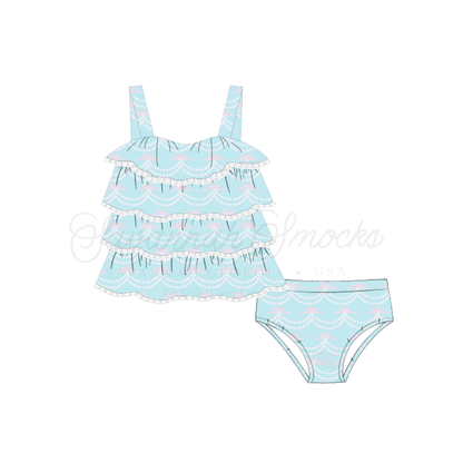 RTS Girls Little Blue Swim Two Piece