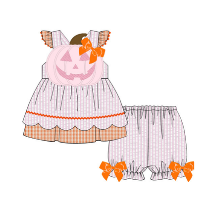 RTS Oversized Pumpkin Bloomer Short Set