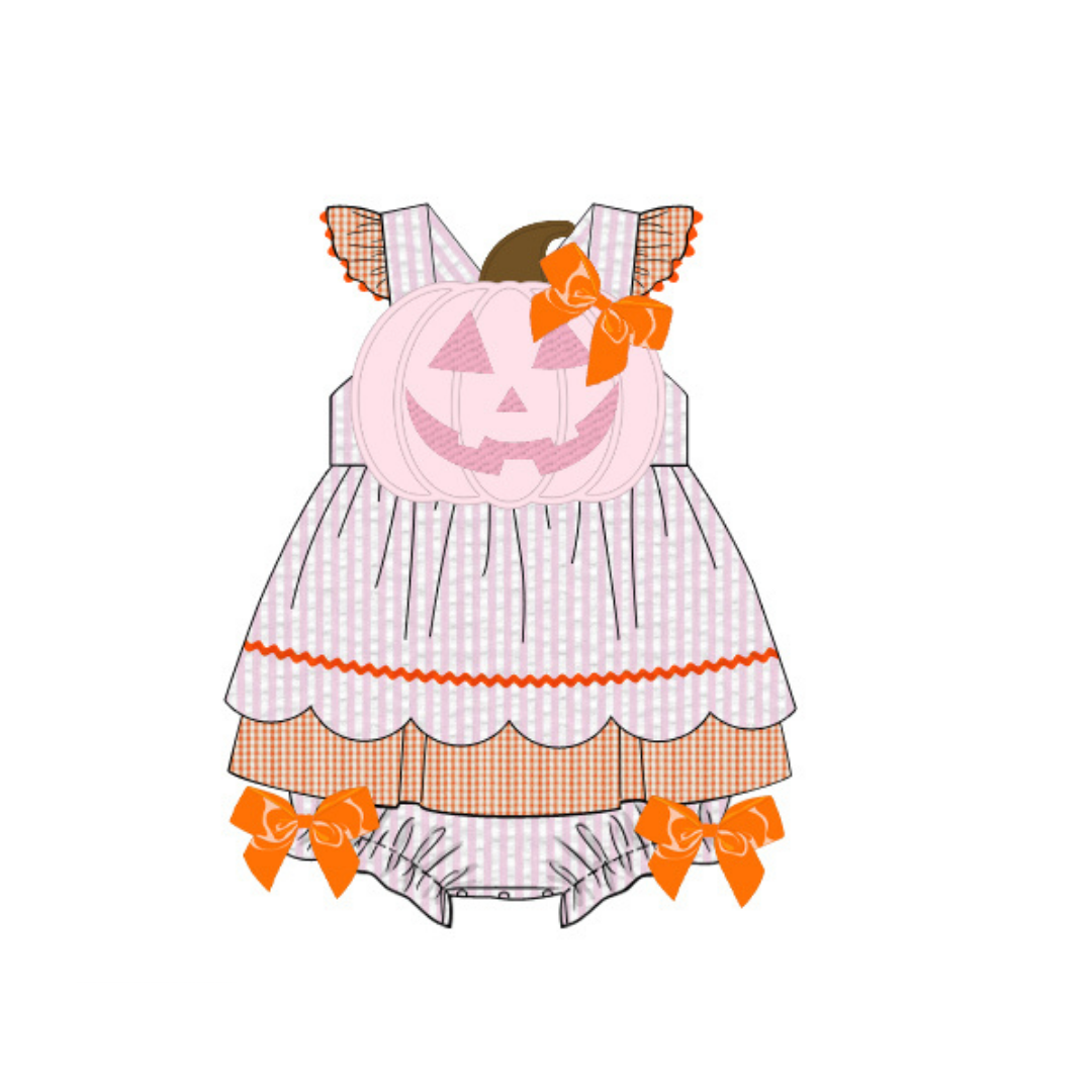RTS Oversized Pumpkin Skirted Bubble