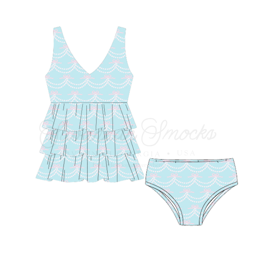 RTS Mom Little Blue Swim Match Two Piece