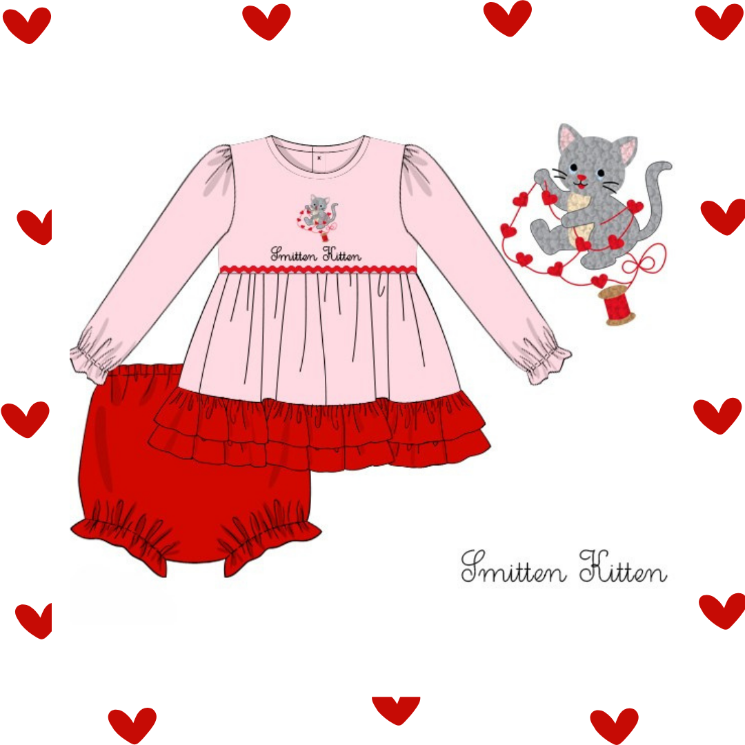 RTS Smitten Kitten Diaper Set