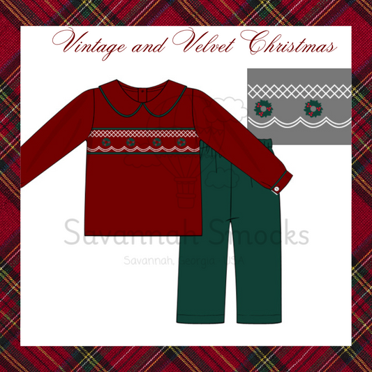 RTS Vintage and Velvet Boys Pant Set