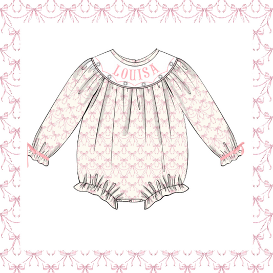 RTS Bows and Pearls PRETTY LITTLE BABY Bubble