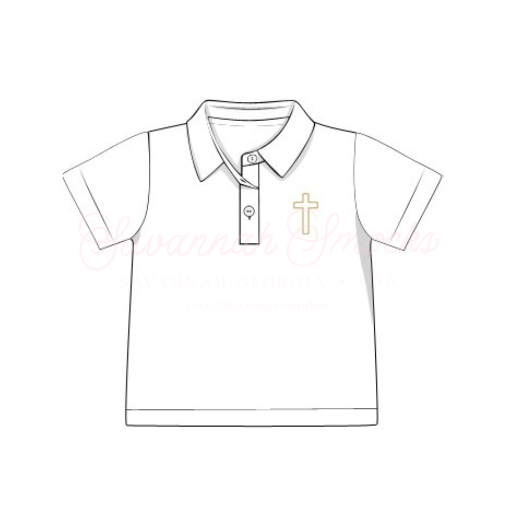 RTS Easter Shadow Embroidery Polo