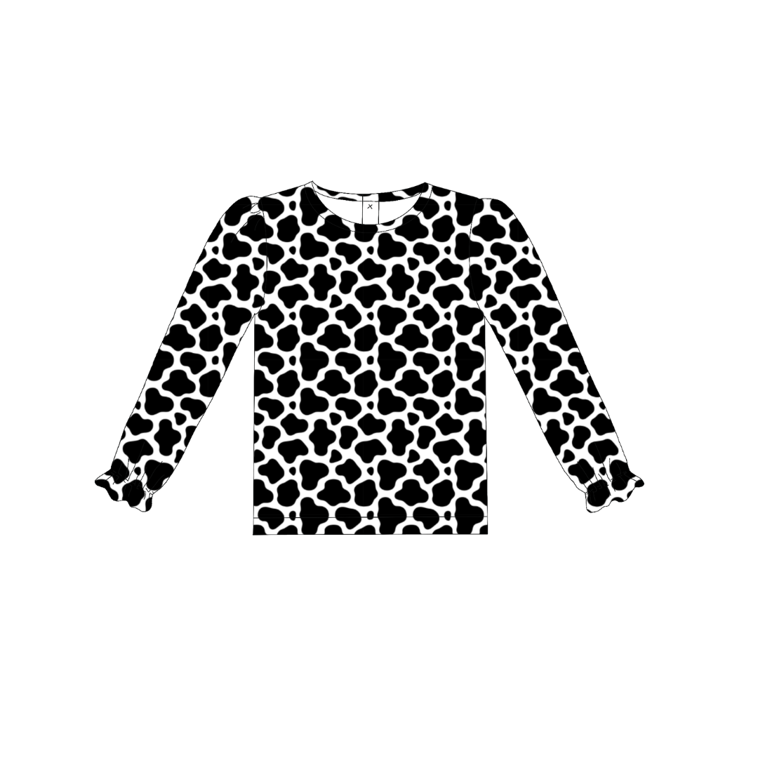 RTS Long Sleeve Cow Print Undershirt