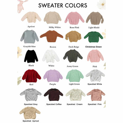 PO39: SINGLE LINE Hand Embroidered Name Sweaters (November TAT)