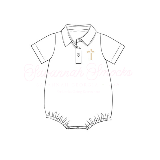 RTS Easter Shadow Embroidery Boys Bubble