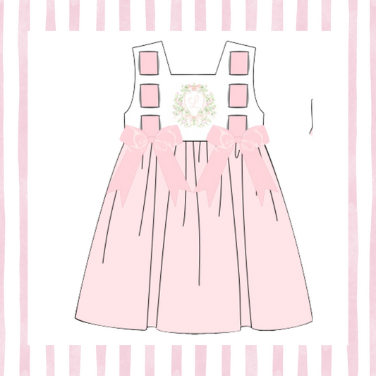 RTS PIMA Letter Embroidery Dress