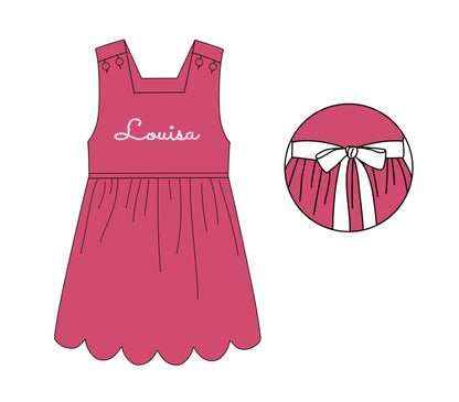 RTS Hot Pink Pearl Dress
